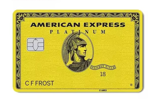 American Express Platinum Jaune